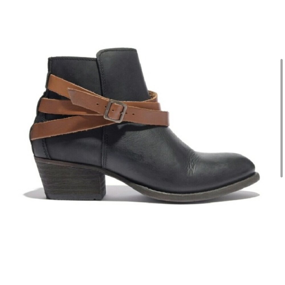 H by Hudson Black Leather Horrigan Boot